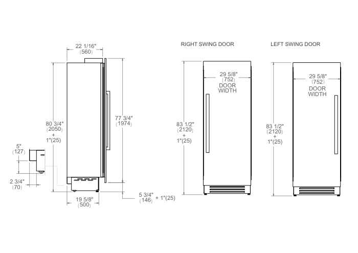 30 Built-in Freezer Column | Bertazzoni